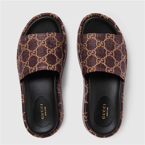 gucci fur slides|gucci women's slides clearance sale.